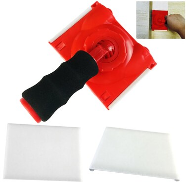 BANCOO RSL43 Paint Edge Trimmer Plus Two Replace Pads   Corner Walls &amp; Ceilings Pad Painter   Paint Pad Applicator   Edge Painting Tool with Painter's Pad Refills   Paint Edger for Wall Painting