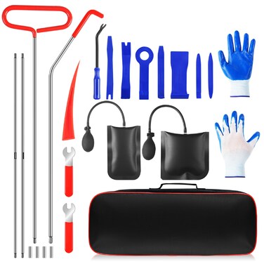 H HOTMARS Professional kit with with 68 inches Long Distance Pull Hook J-Hook Rolling Door Hooks
