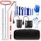 H HOTMARS Professional kit with with 68 inches Long Distance Pull Hook J-Hook Rolling Door Hooks