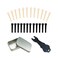 24pcs Acoustic Guitar Bridge Pins Pegs with 1pc Bridge Pin Puller Remover, Ivory &amp; Black-Jinlop