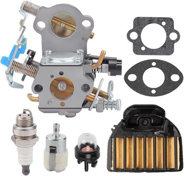 455 Rancher Carburetor for Husqvarna 455 Rancher Parts 460 455E 461 Rancher Gas Chainsaw Replaces WTA-29 with 537255701 Air Filter Spark Plug Fuel Line All In One Kit