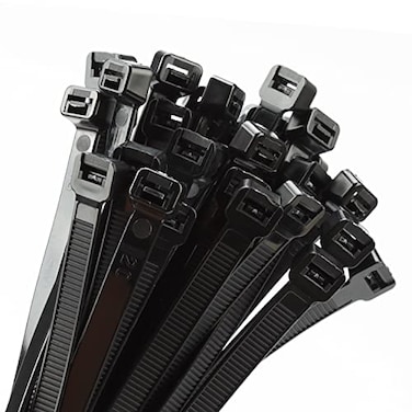 Armpow 18 inch Black Zip Ties Heavy Duty 100 PACK, 200 LBS Ultra Exclusive Strong Plastic Wire Ties, Large Cable Ties Extra Long Tie Wraps, Indoor and Outdoor UV Resistant