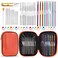 IMZAY 54 Pcs Crochet Needles Set, Crochet Hooks Kit with Storage Case, Ergonomic Knitting Needles Blunt Needles Stitch Marker DIY Hand Knitting Craft Art Tools for Beginners