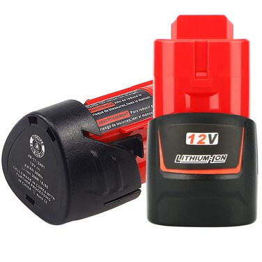 waitley 2 Pack 12V 3.0Ah Replacement Battery Compatible with Milwaukee 3Ah 48-11-2401 Li-Ion Battery 48-11-2420 48-11-2411 48-11-2440 48-11-2402 Tools