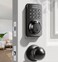 Keyless Entry Door Lock Deadbolt with Handle Set, Door Locks for Front Door, Keypad Door Lock with Handle, Smart Door Knob, Auto Lock, Code Door Lock with Installation Guide, Black