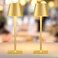 Yogaret 2 Pack Gold Rechargeable Table Lamps,Cordless Lamp with 6000mAh Battery Operated,Wireless Lamp for Restaurant Home Dinner Dining Kitchen Outdoor Patio,Waterproof &amp; Portable