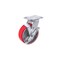 5"X 2" Heavy Duty Casters - Industrial Casters Polyurethane Caster with Strong Load-Bearing Capacity 1000 LB, Brake Caster, Widely Used in Furniture,WorkBrench,Tool Box(1 Brake)