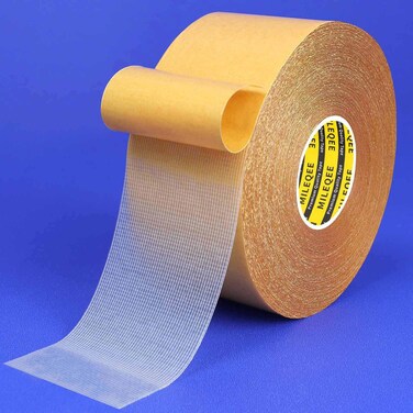 MILEQEE Double Sided Tape Heavy Duty, 2" x 66FT(20m), Universal High Tack Strong Wall Adhesive with Fiberglass Mesh, Super Sticky Resistente Clear Tape, Easy Use Mounting Tape for Home Office School