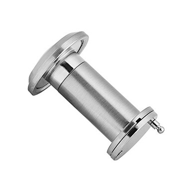 TOPINCN Door Viewer Peephole 200 Degree Wide Viewing Angle with Heavy Duty Privacy Cover for Home Office Hotel, (Brushed Chrome)