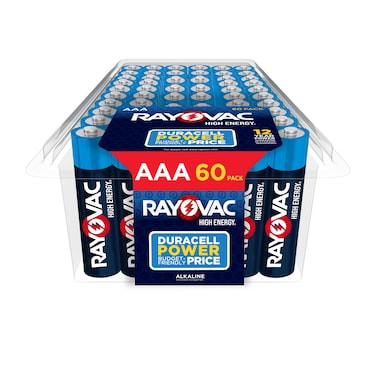 Rayovac AAA Batteries, Alkaline Triple A Batteries (60 Battery Count)