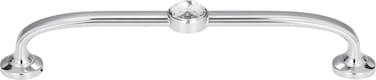 Atlas Homewares 345 Crystal Bracelet Cabinet Pull 128 MM Center, Polished Chrome
