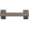 Atlas Homewares A846-SL U-Turn Collection 64 Center Finger Pull, Slate Finish