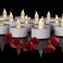 Battery Operated LED Tea Lights: 24PACK Flameless Votive Candles Lamp Realistic and Bright Flickering Holiday Gift Long Lasting 150Hours for Seasonal &amp; Festival Celebration Warm White