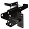 Self-Locking Gate Latch Heavy Duty Post Mount Automatic Gravity Lever Wood/PVC Fence Gate Lock with Fasteners Hardware,for Secure Pool  Yard   Garden, Steel,Black