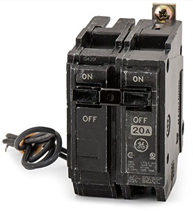 1- GE THQB1120-STI 20A 120V 1P 10K USED 120V THQB1120ST1 SHUNT TRIP