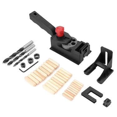 Drilling Guide 38pcs/Set Wood Dowel Straight Hole Jig Drill Bit Woodworking Carpentry Positioner Locator DIY Tool