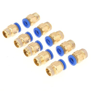 10pcs Pneumatic Quick Connector Air Fittings Adapter 8mm Diameter Thread 1/4BSP Set for Pipe Pneumatic Tools