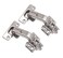 Furniware 1 Pair 135 Degree Lazy Susan Hinges,Full Overlay Concealed for Cabinet,Cupboard,Folded Door,Combination with Screws(Regular)