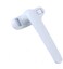 KAFENDA Aluminum Alloy Window Handle, Internal and External Sliding Door Handle, Suspended Window Handle, Door and Window Roller Handle, Casement Window Wheel Handle with Lock (White)