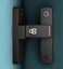 90 Degree Right Angle Door Lock Bolt Lock cam Lock Door and Window Sliding Lock Lever Bolt Storage Sliding Door Lock Pocket Special Door Lock (Black)