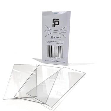 Ridge Products 10 Pack of 2x4.25 Clear Welding Lenses, Replacement Clear Welding Lens 2x4 1/4, Welding Hood Clear Lenses, Top Protection For Welding Lens And Eyes, Lightweight, 0.04" Thick