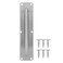 TOPINCN Door Handle Stainless Steel Pull and Push Plate for Kitchen Restaurant Bar Business Place with Screws (L)