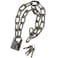 WANLIAN Bike Lock Chain,Motorcycle Chain Lock,uncuttable Chain and Lock,for Motorcycles, Bicycle Chain Lock, Fences, Glass Doors, Safety Chain Locks (6x500mm)