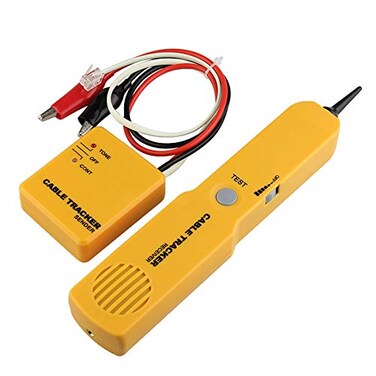 Electrical Wire Tracer Circuit Tester w/Tone Generator &amp; Probe Kit, Cable Signal Locator Tester, Test Circuit Continuity, Network Telephone Line, Automotive Circuit Identify Tools w/Clips &amp; RJ11 Plug