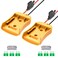 2 Packs Power Wheel Adapter for Dewalt 20V Battery Adapter Power Wheels Battery Converter Kit with Fuses &amp; Wire Terminals, 12AWG Wire, Power Connector for DIY Rc Car Toys, Robotics and Rc Truck