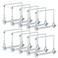 10 PCS Square Pto Pin Shaft Locking Pin 1/4 pin Hitch pin Wire Lock Pin Safety Coupler Pin 1/4" x 2-3/4"for PTO,Farm,Lawn,Hitches,and Garden (1/4 Trailer Coupler Pin)