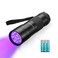 UV Flashlight Black Light, Consciot 12 LED 395nm Ultraviolet Blacklight, Portable Mini Torch Light Pet Urine Detector for Dog/Cat Urine, Dry Stains, Bed Bug, Matching with Pet Odor Eliminator