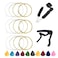 Mandolin Strings 3 Full Sets Stainless Steel Core Bronze Wound &amp; 1PC 3 in 1 Restringing Tool including String Winder String Cutter Pin Puller &amp; 1PC Capo &amp; 10PCS Picks