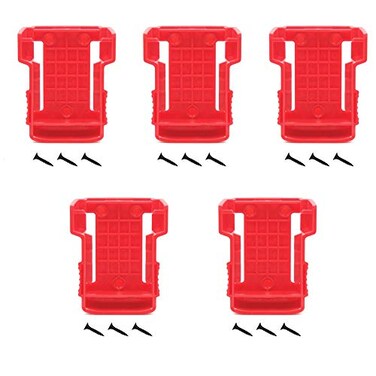 weqcter 5Packs Battery Holder for Milwaukee Battery Mount Dock Holder Fit for M18 48-11-1850 18V