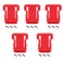 weqcter 5Packs Battery Holder for Milwaukee Battery Mount Dock Holder Fit for M18 48-11-1850 18V