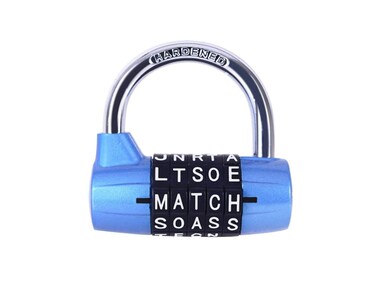 WANLIAN Blue 5 Letter Combination Lock, Suitable for Gym Locker, Toolbox, Outdoor Gate, Office, Suitcase, Backpack