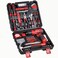 Tool Set - Tool Kit with 8V Cordless Drill, 132 Piece Tool Box with Drill, Home Tool Kits for Men &amp; Women, Hand Drill Set Perfect for Homeowner, Diyer, Handyman - Red