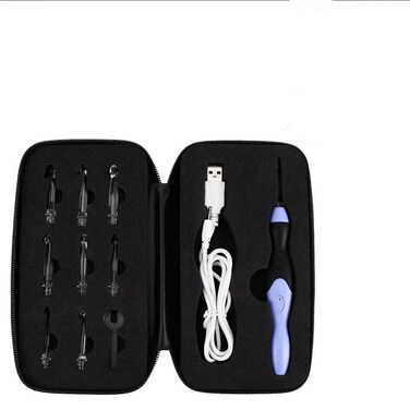 Crochet Hooks TOPINCN 9 in 1 USB Chargeable LED Knitting Needles Ergonomic Handle Lighted Smooth Needles Weave Sewing Replaceable Tips 2.5-6.5MM