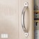 WANLIAN 7in Stainless Steel Round Tube Small Handle, Suitable for Wooden Door Handle, Cabinet Door Drawer Handle, Sliding Door Handle 2 Pack