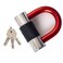Anti Theft Motorcycle Lock,Mini Bike Locks,Heavy Duty Anti-Theft Bicycle U Lock,16mm Shackle with Keys, Ultimate Security Lock for Bicycles Motorcycle and More Red