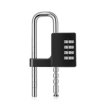 WANLIAN 4-Digit Combination Lock, Black, Security and Convenience, 10,000 Unique Combinations, Keyless, Durable, Indoor/Outdoor Use