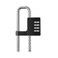 WANLIAN 4-Digit Combination Lock, Black, Security and Convenience, 10,000 Unique Combinations, Keyless, Durable, Indoor/Outdoor Use