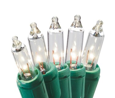 GE String-A-Long 300 Miniature String Lights Incandescent Clear Christmas Lights