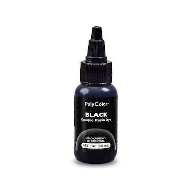 Alumilite Liquid Color Dye Tint for Resin Casing - Highly Concentrated for Epoxy Coating, and Urethane, Ideal for Coloring Clear, Translucent, Opaque Art &amp; Craft Projects (Black, 1oz)