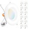 Sunco 12 Pack 5CCT Retrofit LED Recessed Lighting 6 Inch, 2700K/3000K/3500K/4000K/5000K Selectable, Dimmable Can Lights, Smooth Trim, 13W=75W, 965LM, Damp Rated, UL-Certified