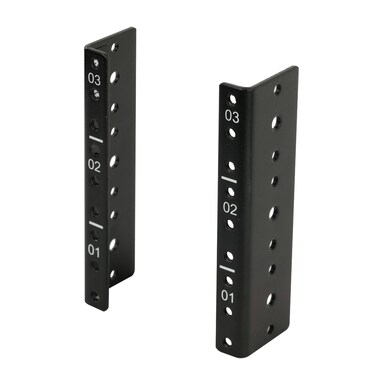 Tecmojo 3U Vertical Rack Rail Pair Kit DIY Rack Rails Kit, 12-24 Screws Included to Mount Equipment 2U-20U
