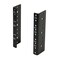 Tecmojo 3U Vertical Rack Rail Pair Kit DIY Rack Rails Kit, 12-24 Screws Included to Mount Equipment 2U-20U