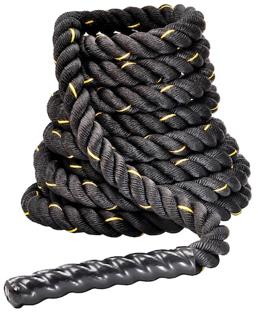 Fitvids Battle Rope 1.5Inch 2 Inch Diameter Poly Dacron 30 FT, 40 FT, 50 FT Length, Heavy Ropes for Home Gym and Workout