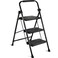 Step Ladder 3 Step Folding Step Stool Step Ladder with Wide Anti-Slip Pedal Step Stool Foldable Step Stools for Adults Lightweight, Portable Steel Step Stool