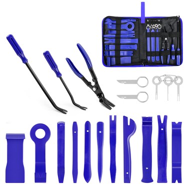 GOOACC - GRC-49 19Pcs Trim Removal Tool Set &amp; Clip Plier Upholstery Remover Nylon Car Panel Removal Set with Portable Storage Bag