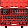 NEIKO 02448A 1/2" Drive Master Impact Socket Set, 65 Piece, Standard SAE (3/8"-1-1/4") &amp; Metric (10-24 mm) Sizes, Deep &amp; Shallow Kit, Includes Adapters &amp; Ratchet Handle